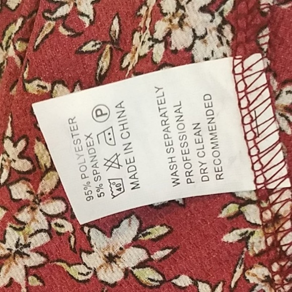 ~~SOLD~~ Red Tube Top Detached Sleeve Boho Dress - Picture 4 of 5